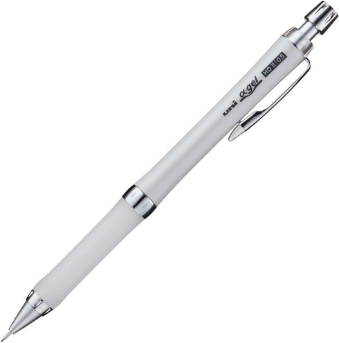 Uni Alpha-Gel Slim 0.5mm Mechanical Pencil with Firm Grip, White (M5809GG1P.1)...
